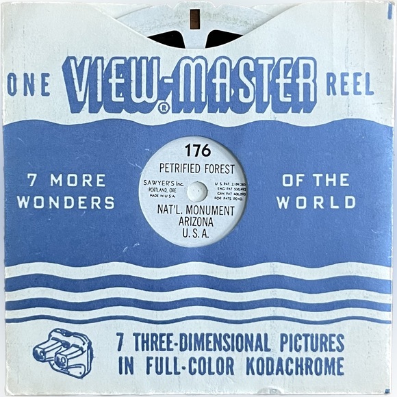 🎈2/$20 - VIEW-MASTER 176 “PETRIFIED FOREST. Nat’l Monument, AZ, U.S.A.” - Picture 2 of 3